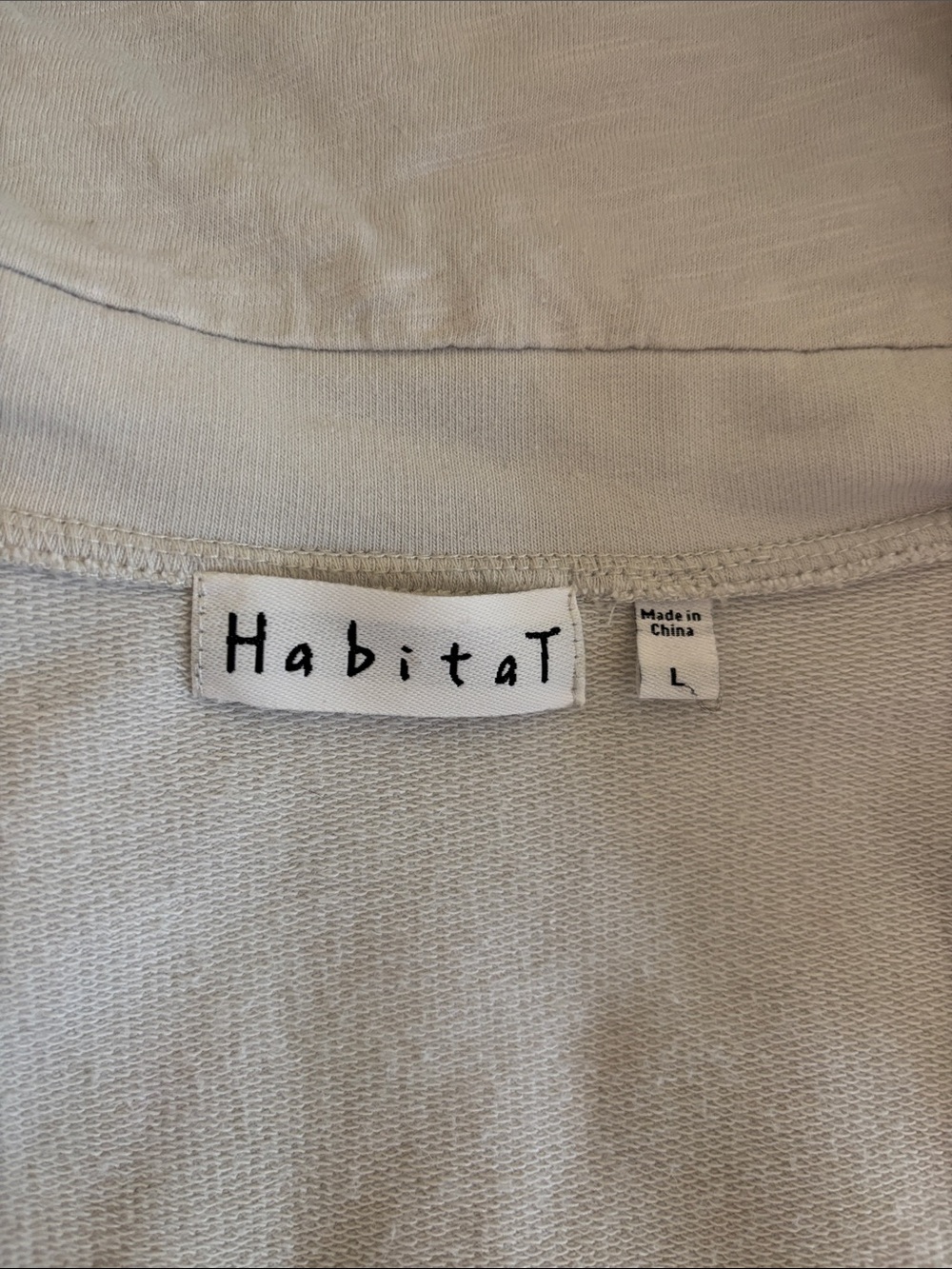 Habitat Hooded Zip Up Sweathirt. Size Large - Picture 5 of 6